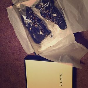 men's flashtrek leather sneaker with crystals